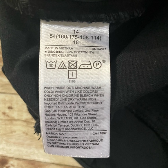 GAP Women’s Bi-Stretch Skinny Ankle Pants Black 14 Reg Large - Picture 13 of 16
